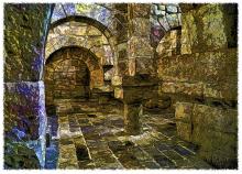 A la cripta del monestir de Leyre